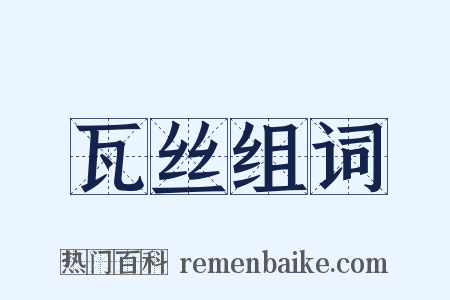 瓦丝组词是什么意思的图片
